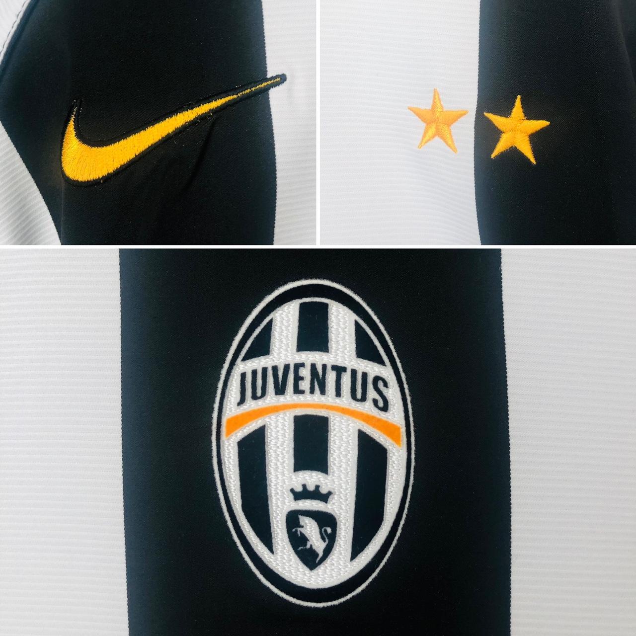 Juventus 2004/2005 Black & White Home Football Shirt (XL)