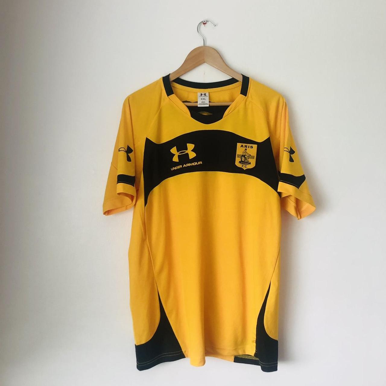 Aris Thessaloniki 2010/2011 Yellow Home Football Shirt (XXL)