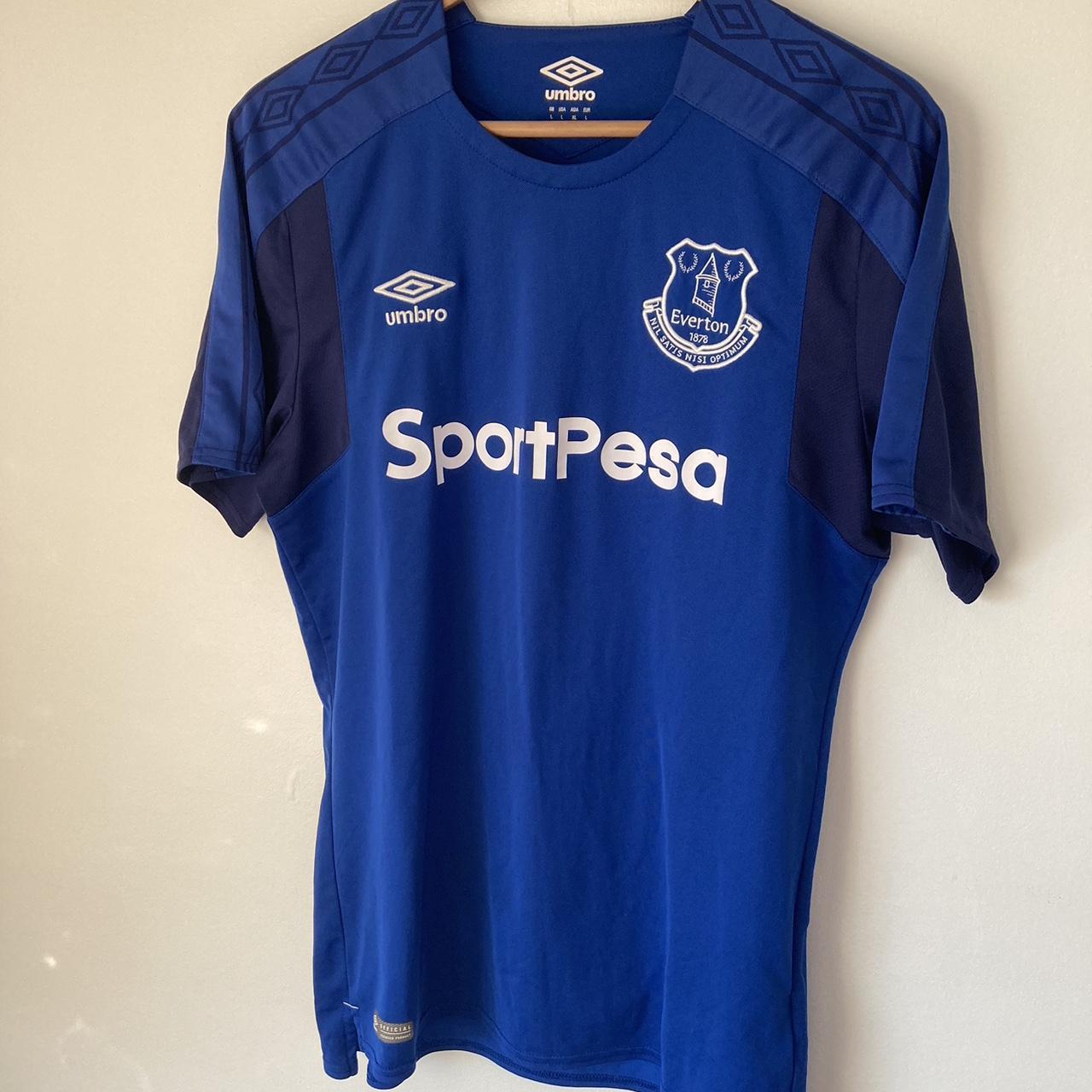 Everton 2017/2018 Blue Training Football Shirt (L)