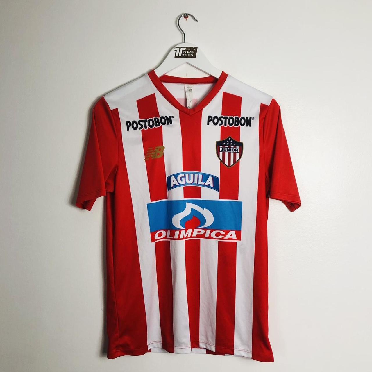 Atletico Juniors 2018/2019 Red & White Home Football Shirt (S)