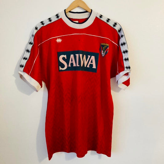 Genoa 1992/1993 Red Training Football Shirt (L)
