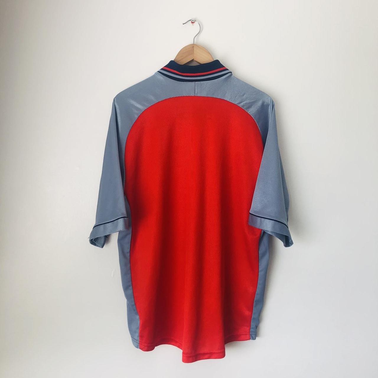 Deportivo 1998/1999 Red & Grey Away Football Shirt (L)