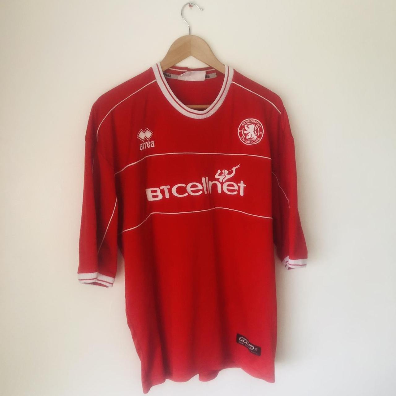 Middlesbrough 2001/2002 Red Home Football Shirt (XL)