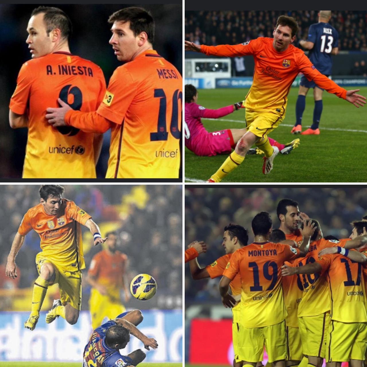 Barcelona 2012/2013 Orange Away Football Shirt (S)