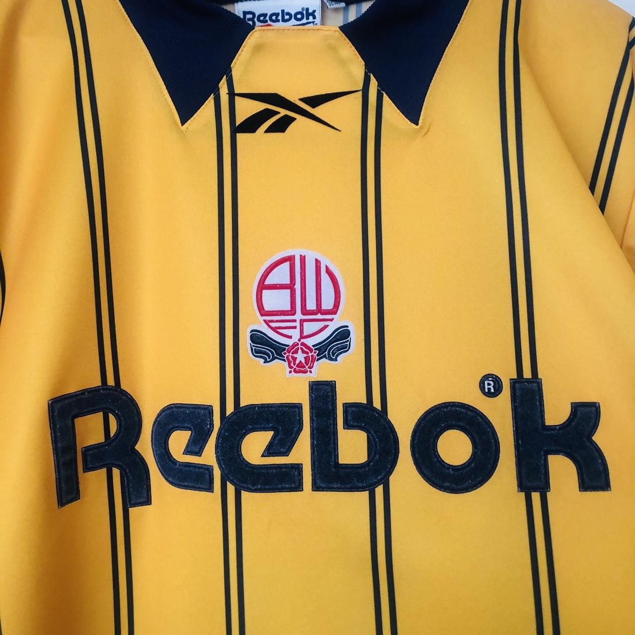 Bolton Wanderers 1994/1995 Yellow Away Football Shirt (M)