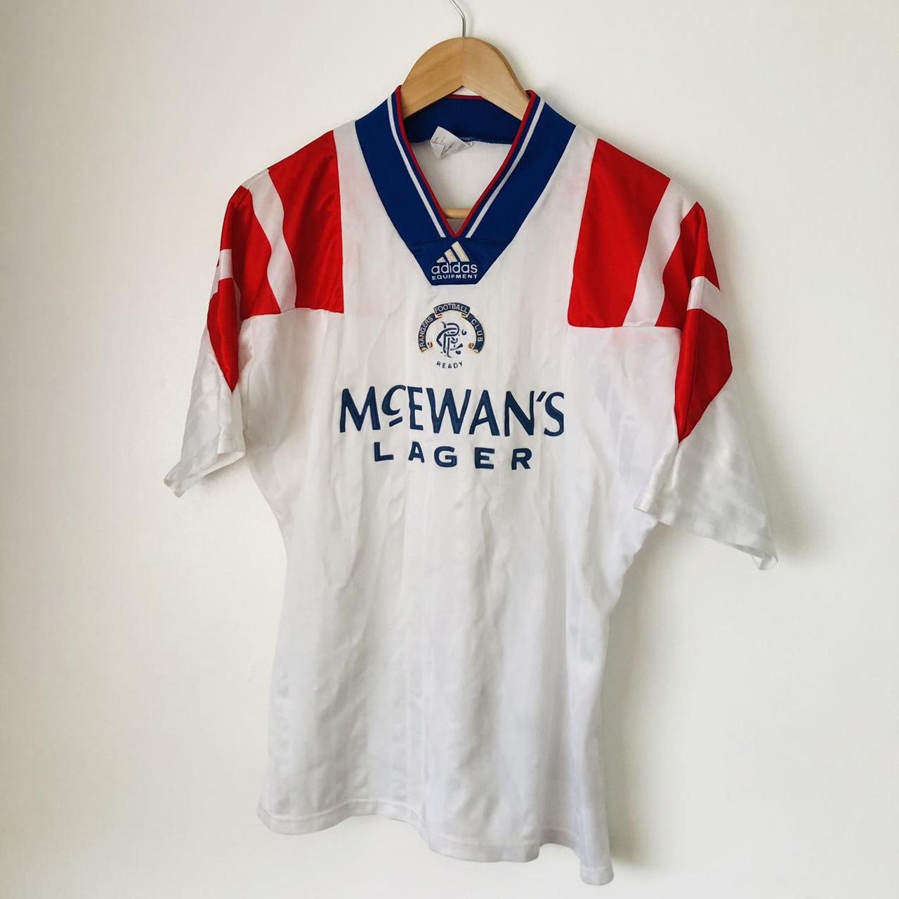 Rangers 1992/1993 White Away Football Shirt (M)