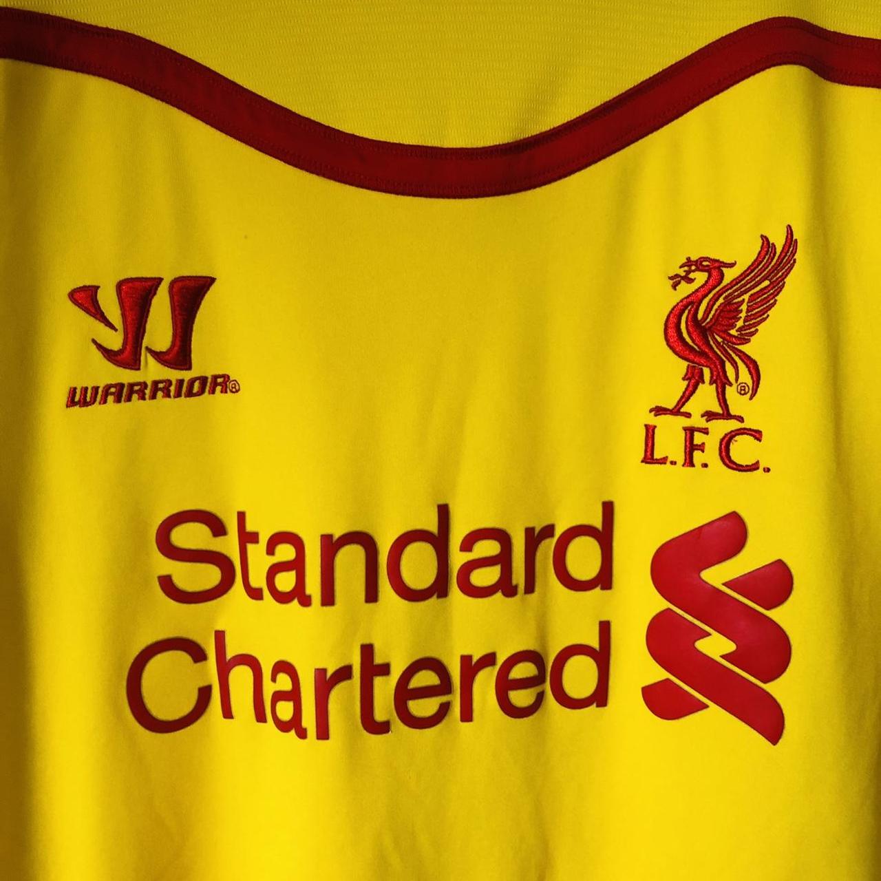 Liverpool 2014/2015 Yellow Away Football Shirt (L)