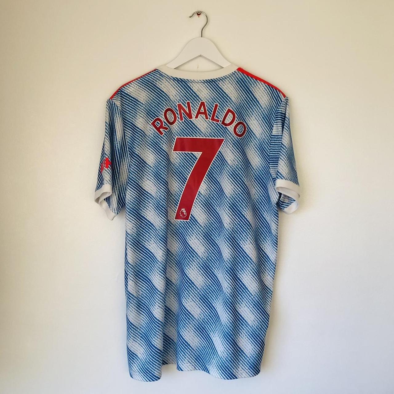 Manchester United 2021 Blue Away Football Shirt (XL)