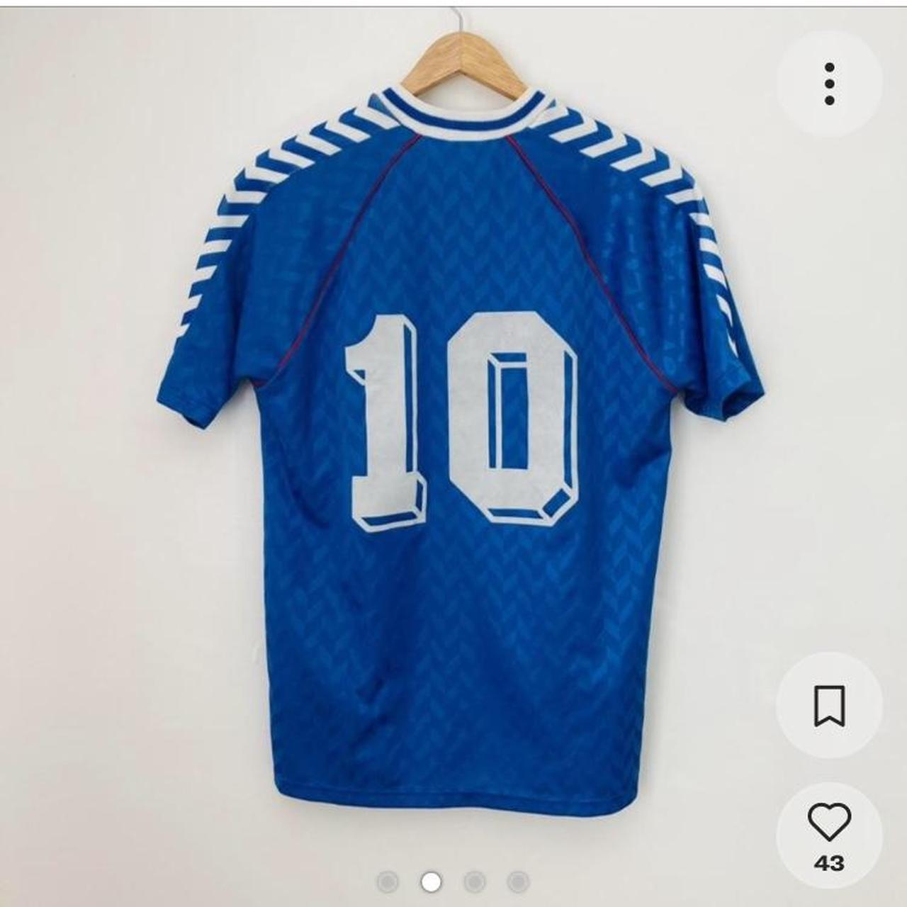 Southampton 1987/1989 Blue Away Football Shirt (S)