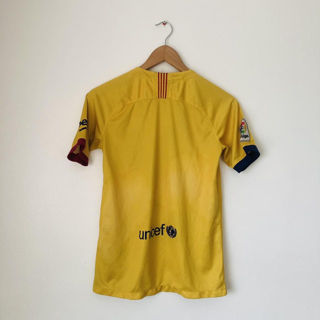 Barcelona 2019/2020 Yellow Away Football Shirt (YXL)