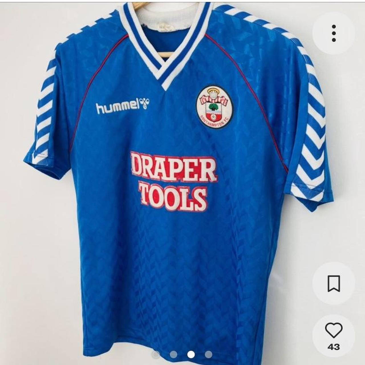 Southampton 1987/1989 Blue Away Football Shirt (S)