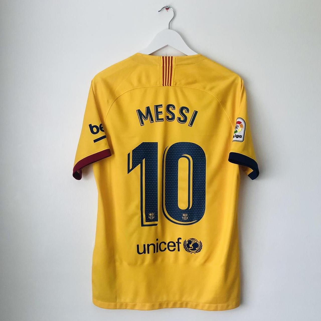 Barcelona 2019/2020 Yellow Away Football Shirt (M)
