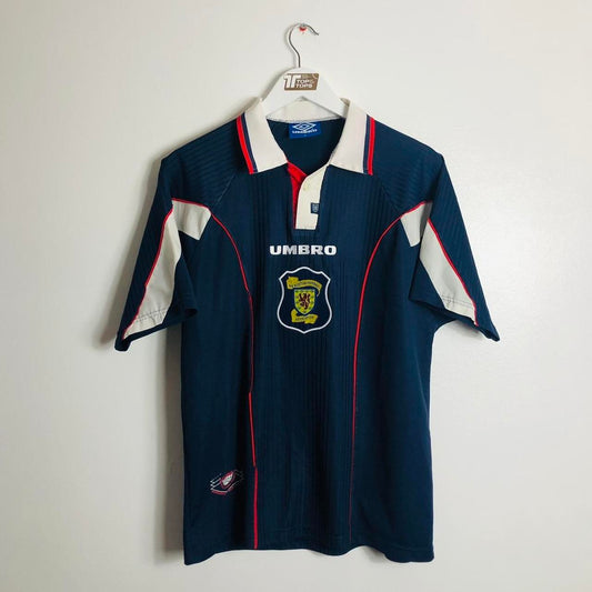 Scotland 1996/1998 Navy Home Football Shirt (M)