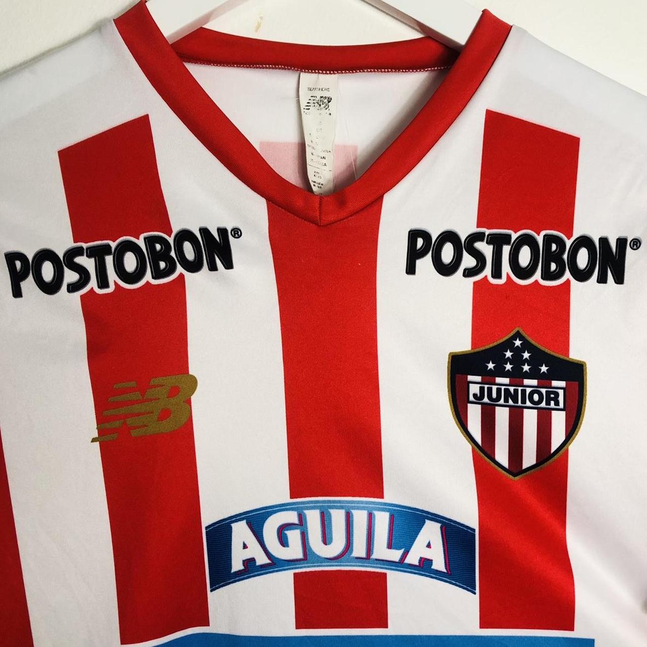Atletico Juniors 2018/2019 Red & White Home Football Shirt (S)