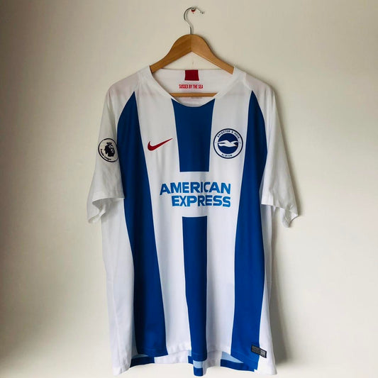 Brighton 2018/2019 Blue & White Home Football Shirt (XXL)