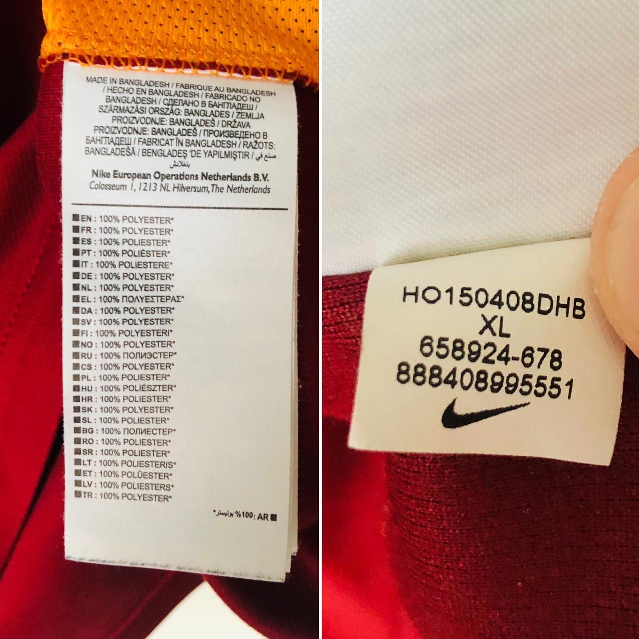 AS Roma 2015/2016 Red Football Shirt (XL)