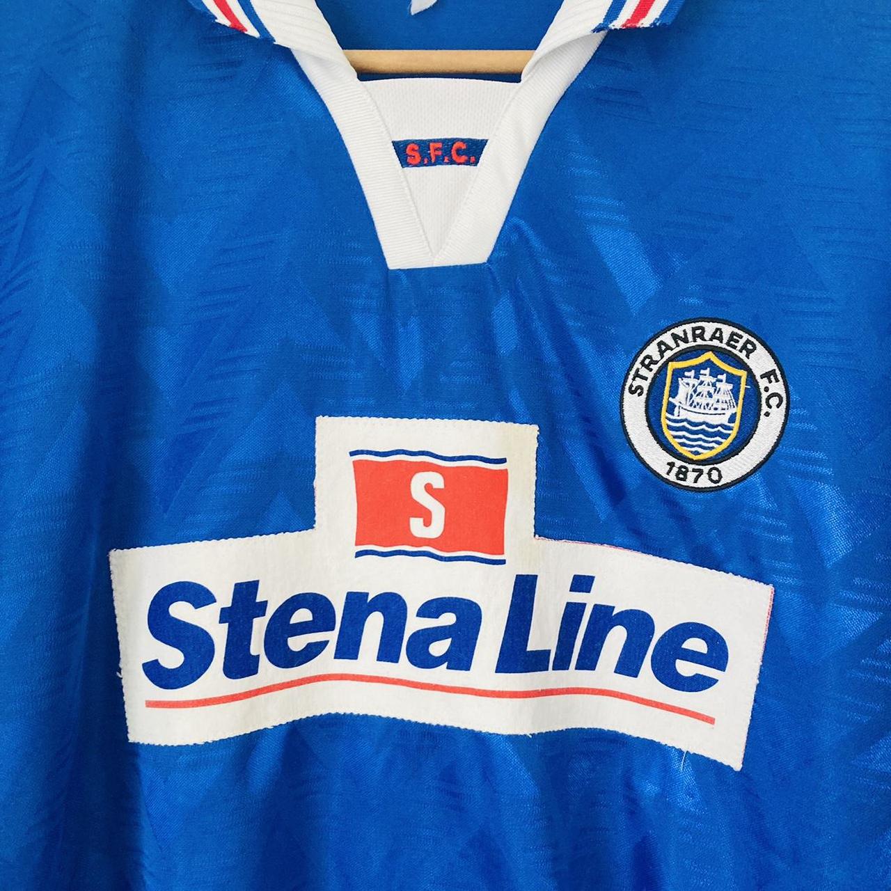Stranraer 1997/1999 Blue Away Football Shirt (XL)
