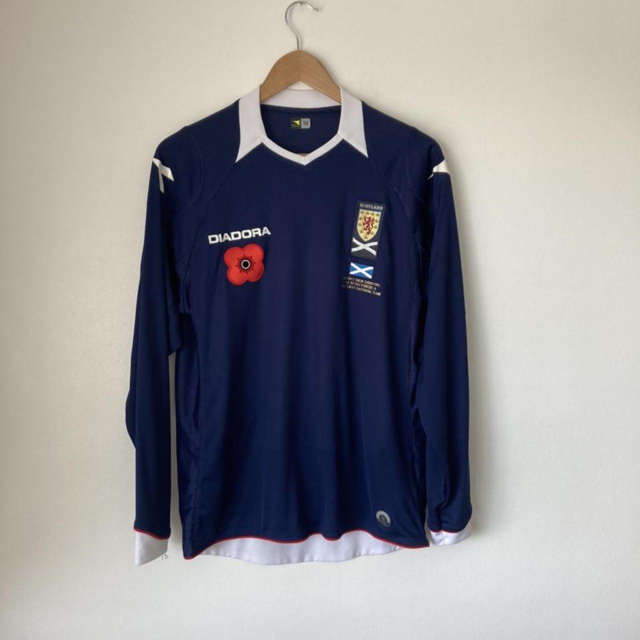 Scotland 2008/2010 Navy Home Football Shirt (M)