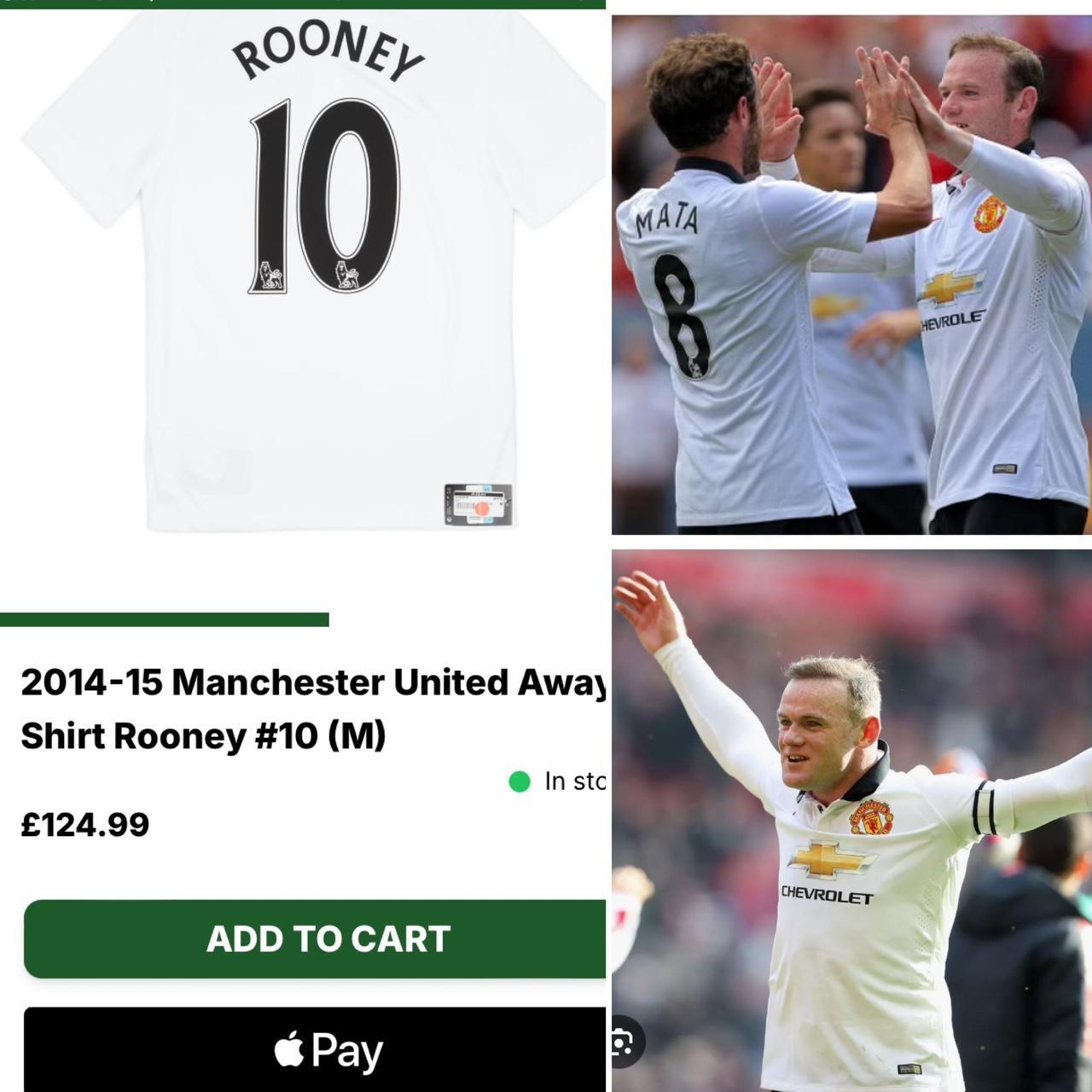 Manchester United 2014/2015 White Away Football Shirt (L)