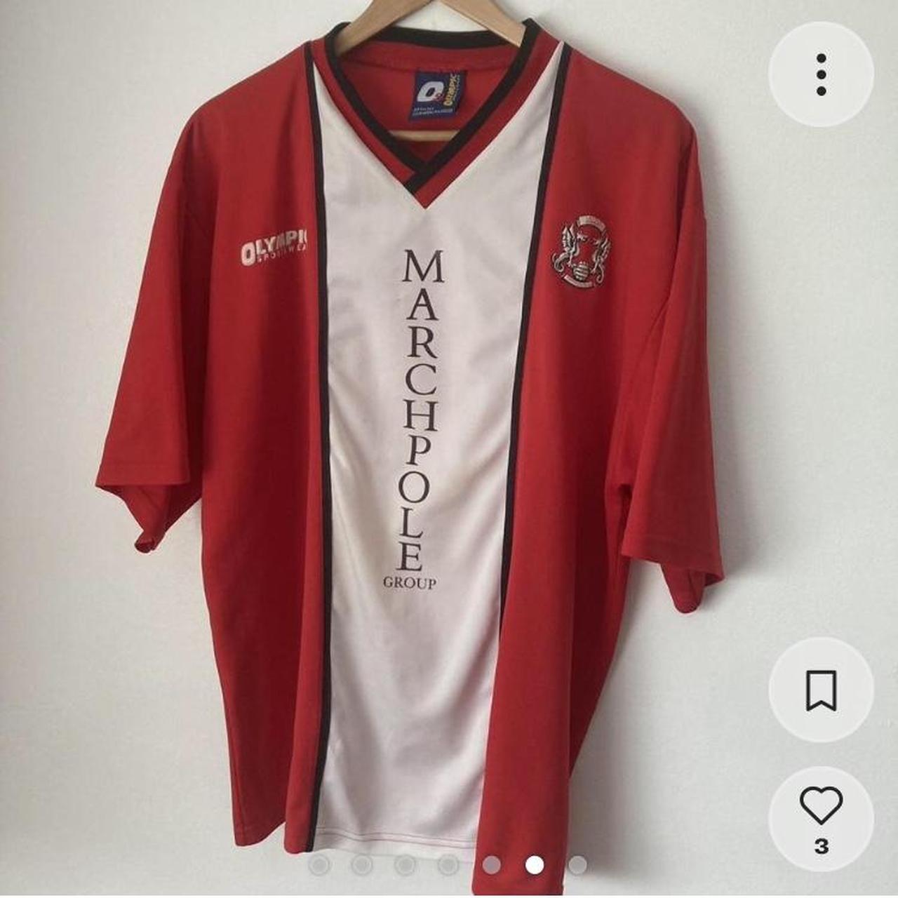 Leyton Orient 1997/1998 Red & White Home Football Shirt (XL)