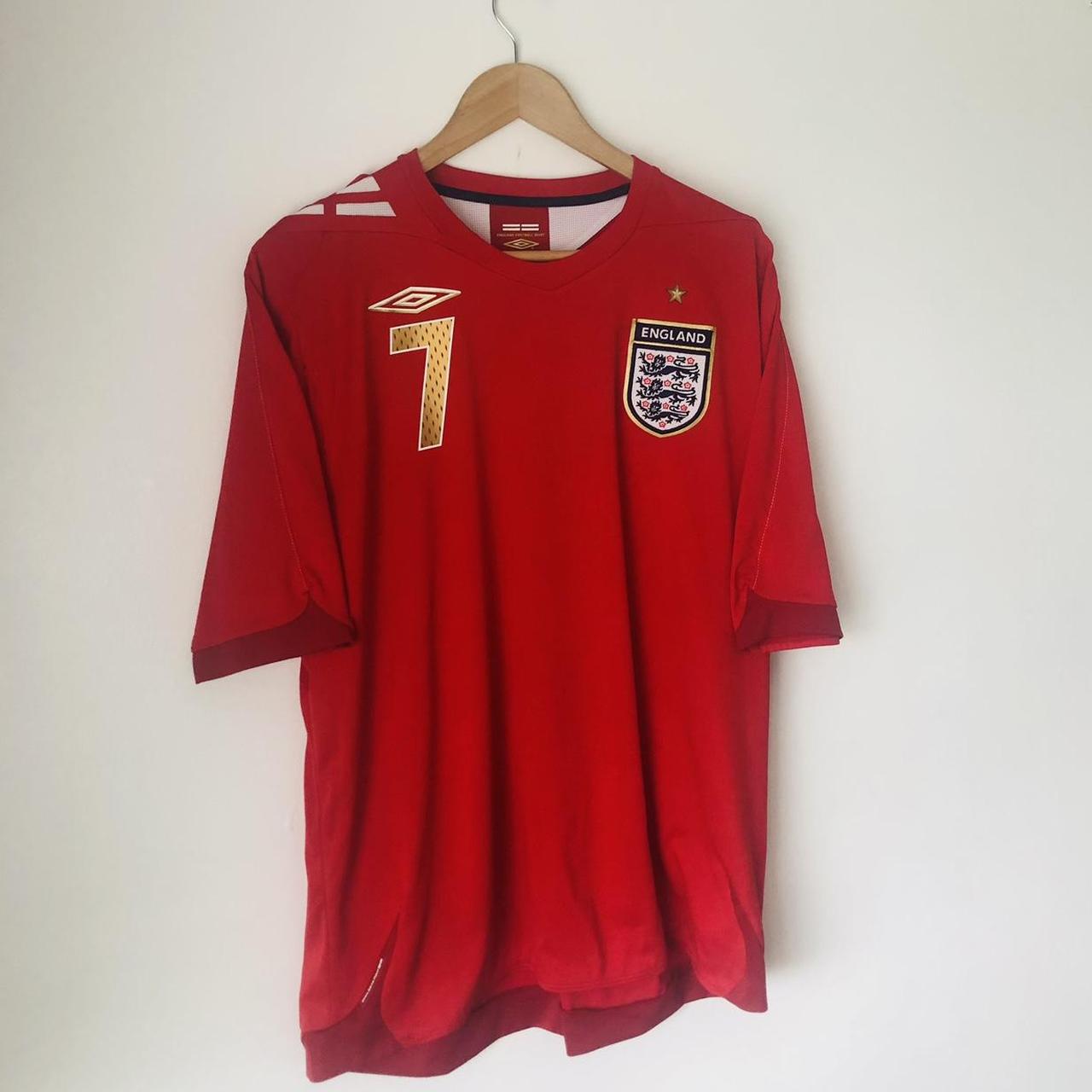 England 2006/2008 Red Away Football Shirt (XL)