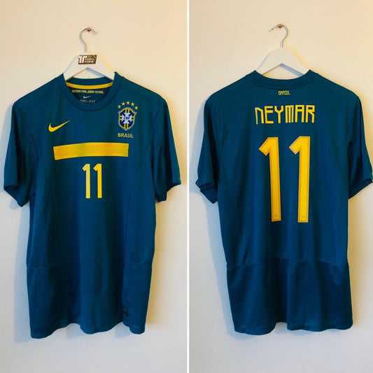 Brazil 2011/2012 Blue Away Football Shirt (L)