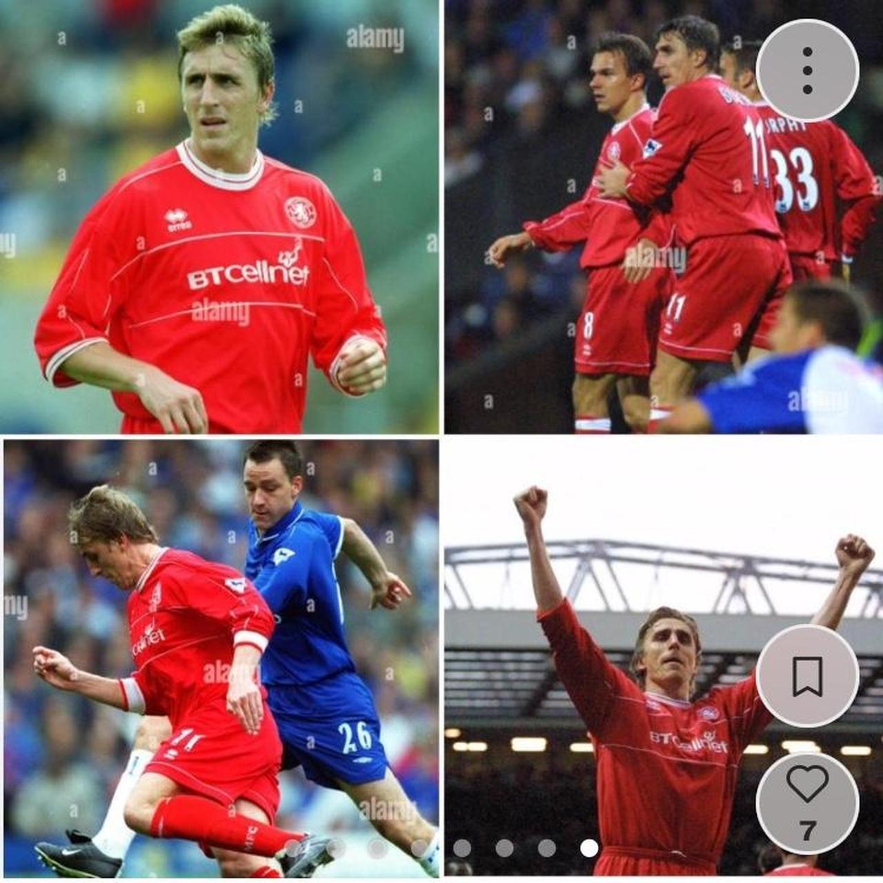 Middlesbrough 2001/2002 Red Home Football Shirt (XXL)
