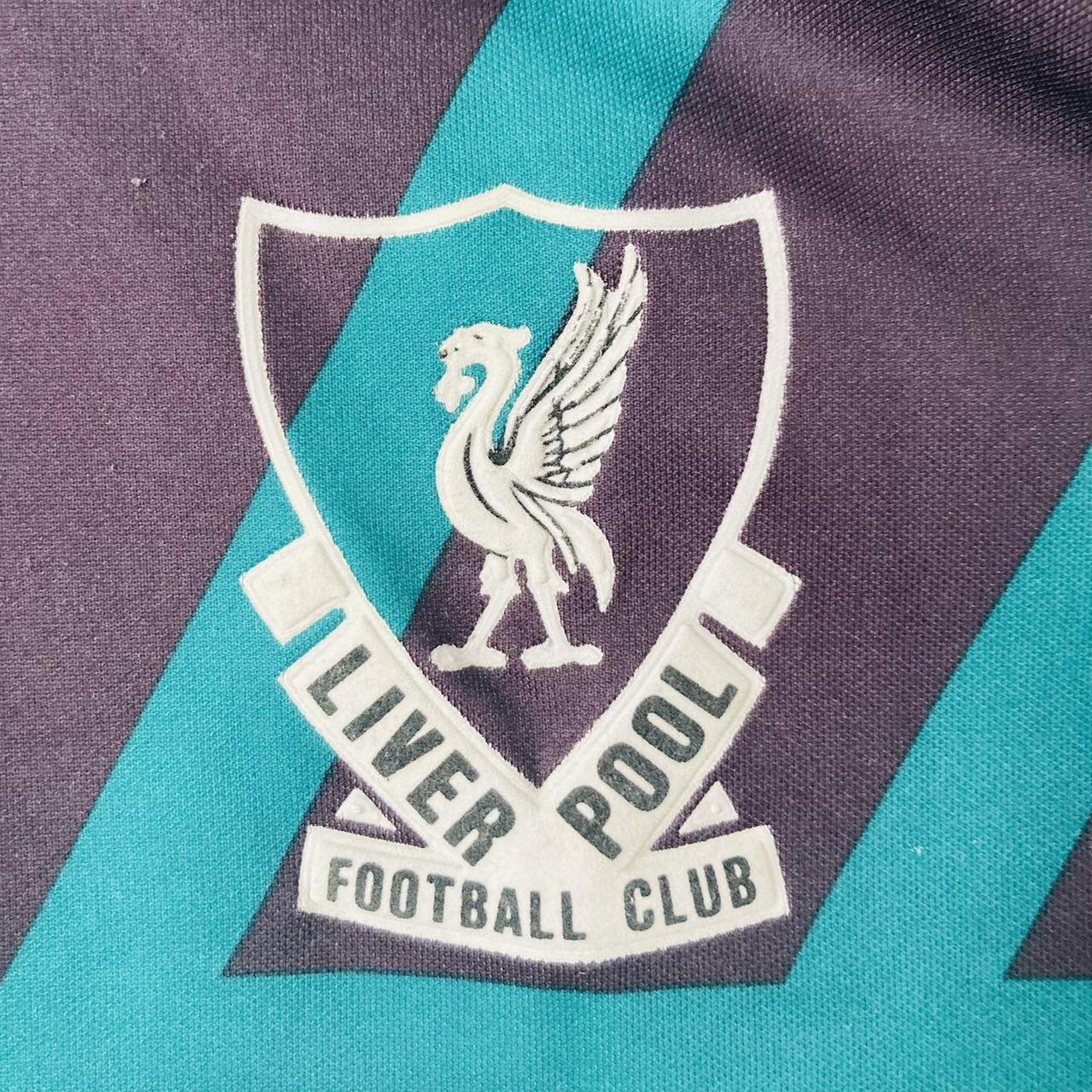 Liverpool 1991/1992 Blue Goalkeeper Football Shirt (S)