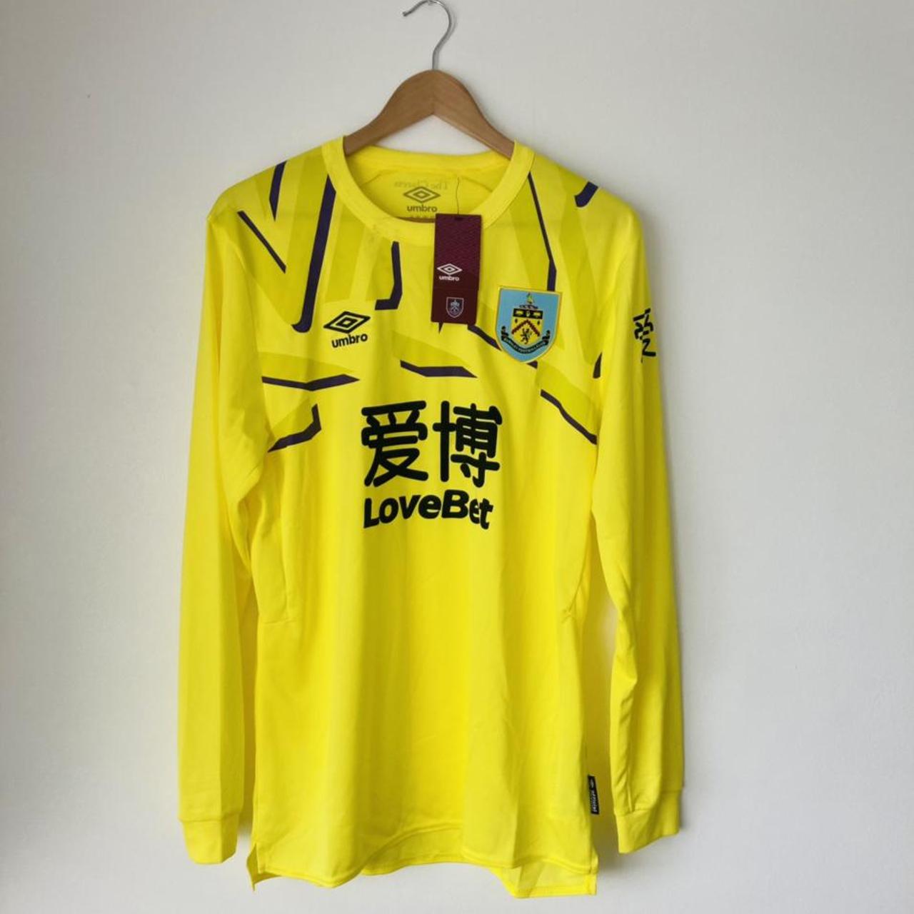 Burnley 2019/2020 Yellow Goalkeeper Football Shirt (L)