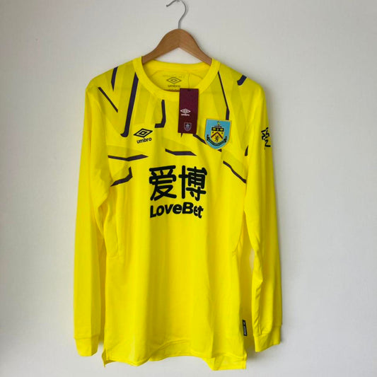 Burnley 2019/2020 Yellow Goalkeeper Football Shirt (L)