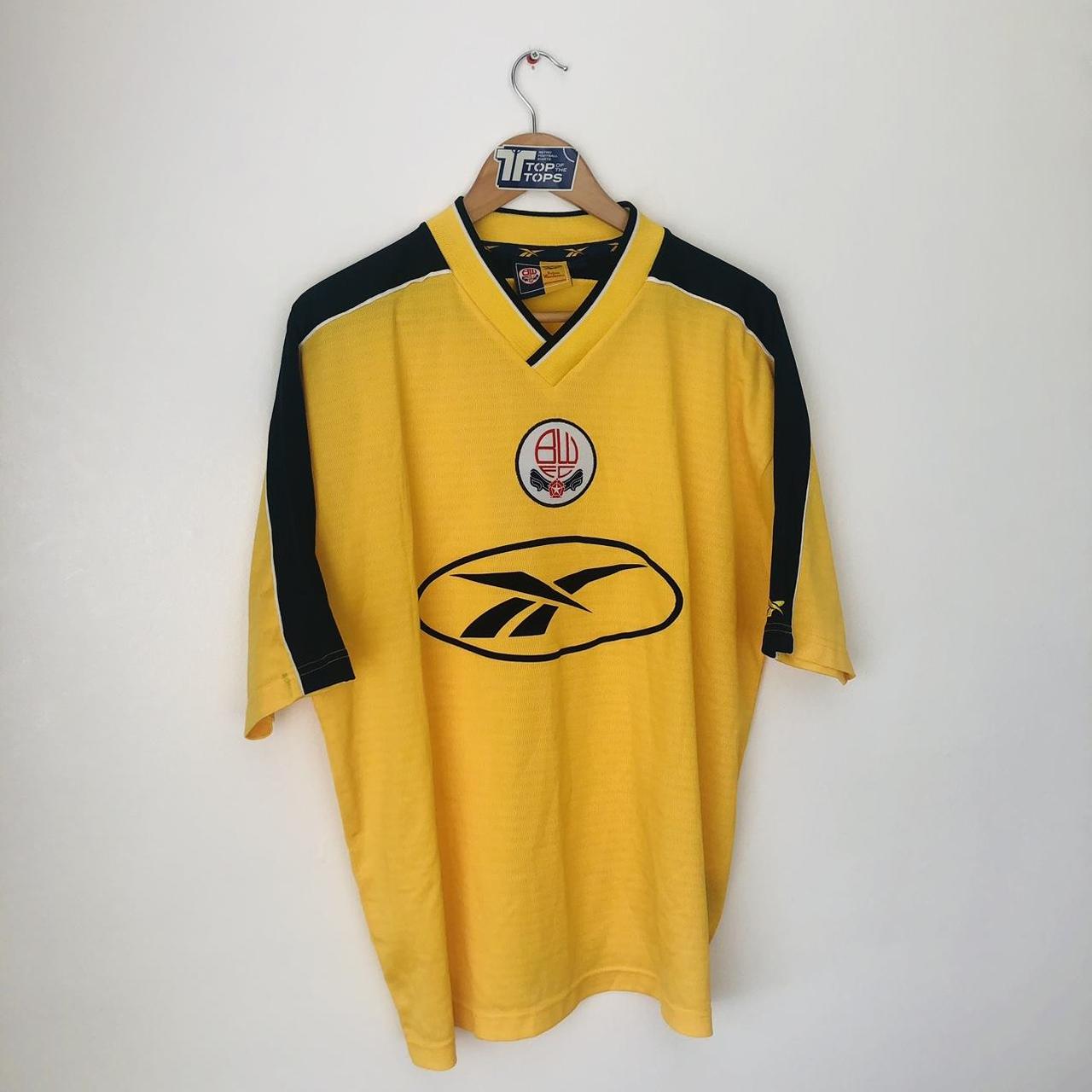 Bolton Wanderers 1998/2000 Yellow Away Football Shirt (L)