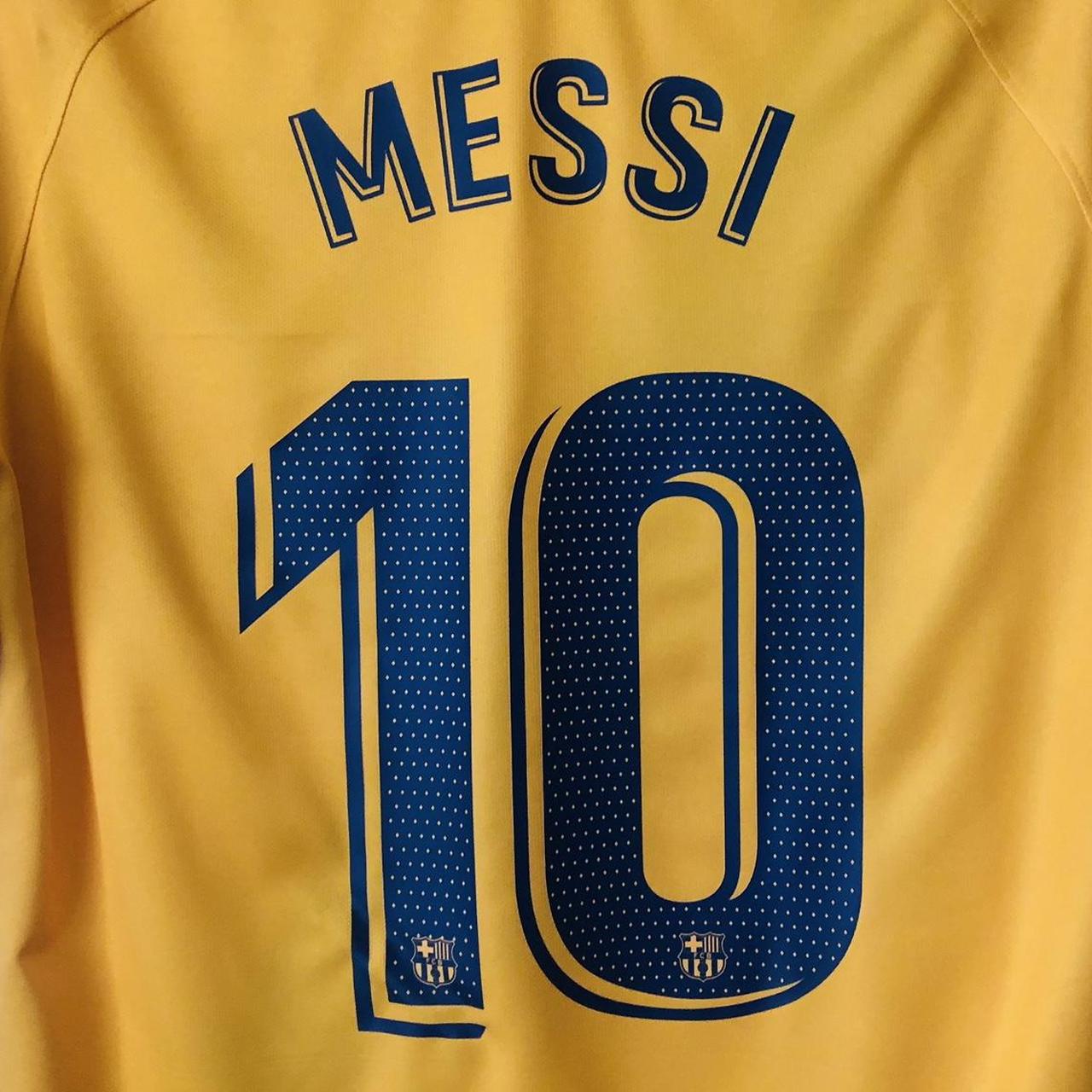 Barcelona 2019/2020 Yellow Away Football Shirt (M)