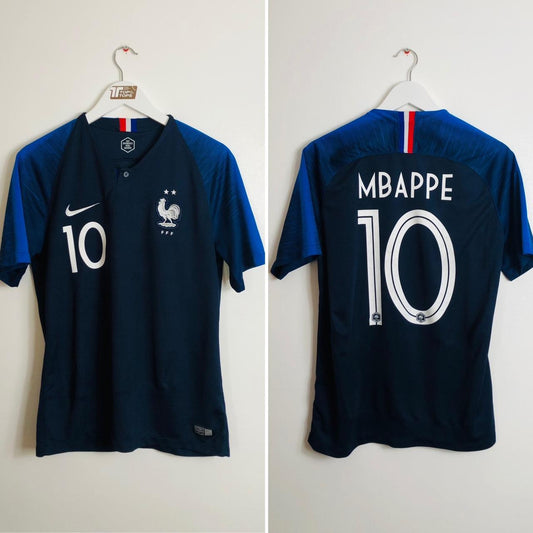 France 2018 Navy Home Football Shirt (M)