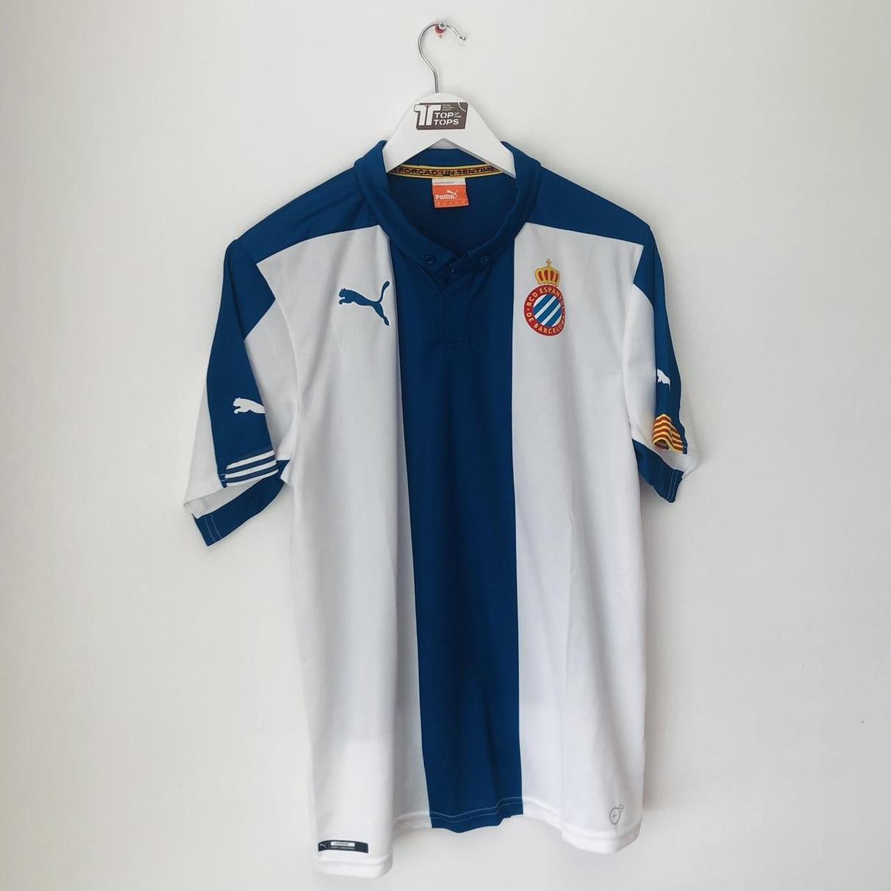 Espanyol 2014/2015 Blue & White Home Football Shirt (M)