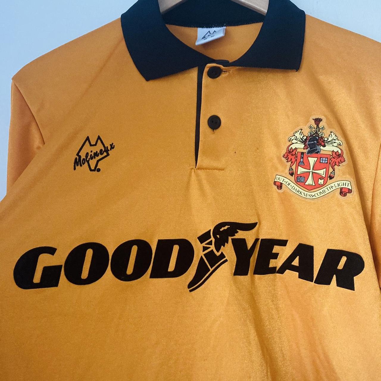 Wolverhampton Wanderers 1993/1994 Yellow Home Football Shirt (M)