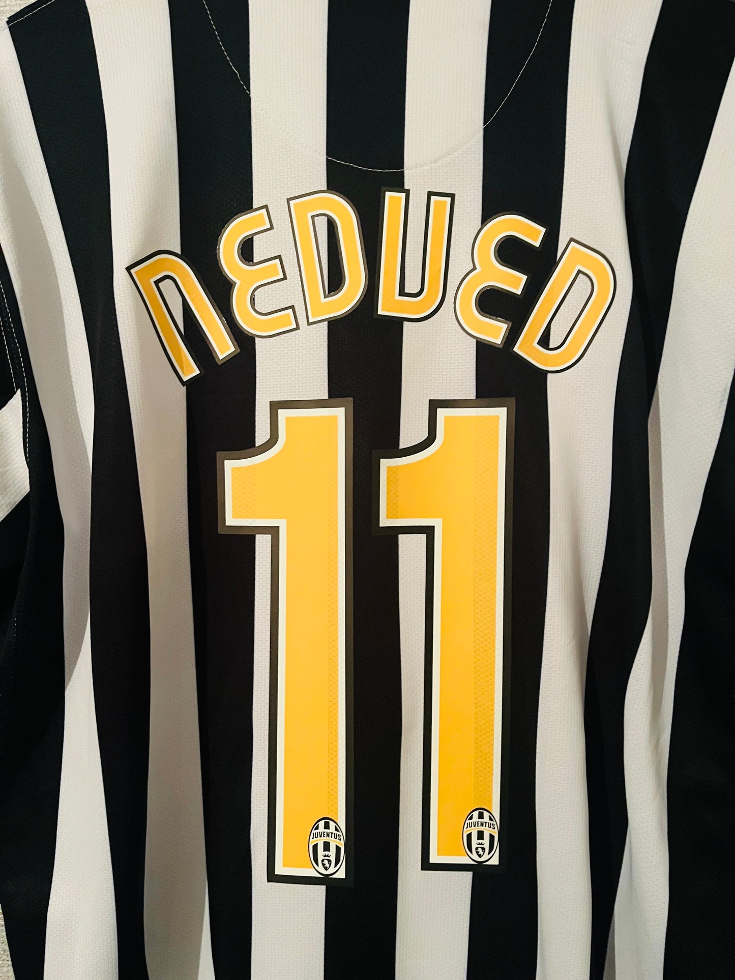 Juventus home football shirt 2006/07 Nedved Large