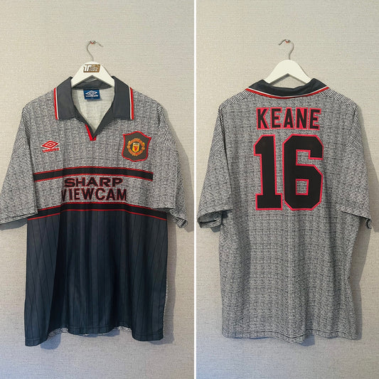 Manchester United away football shirt 1995/96 Keane XXL