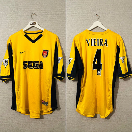 Arsenal away football shirt 1999/2001 Vieira XXL