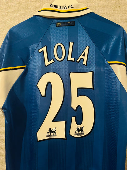 Chelsea home football shirt 1997/99 Zola Large