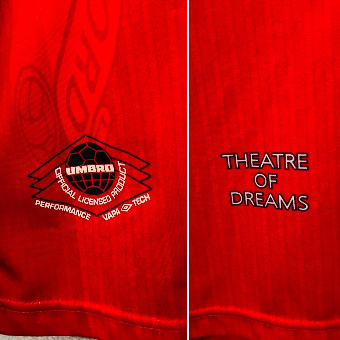 Manchester United home football shirt 1996/97 Cantona Medium