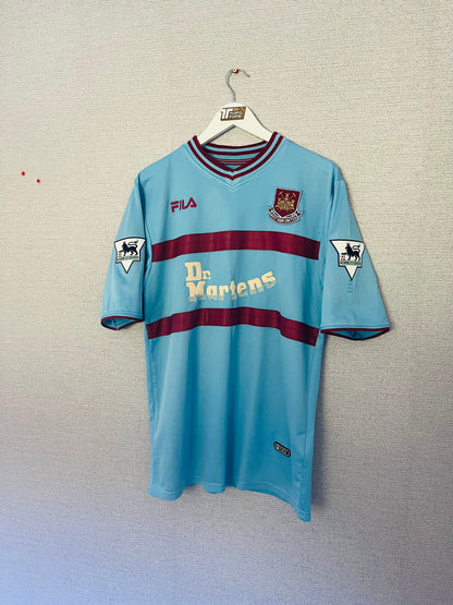 West Ham United away football shirt 2001/04 Di Canio Medium/Large