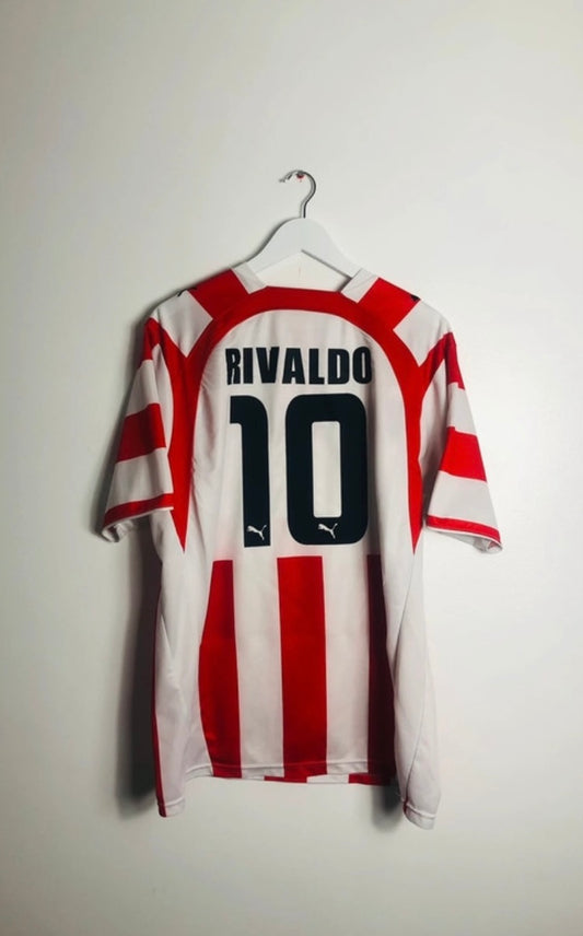 Olympiakos home football shirt Rivaldo