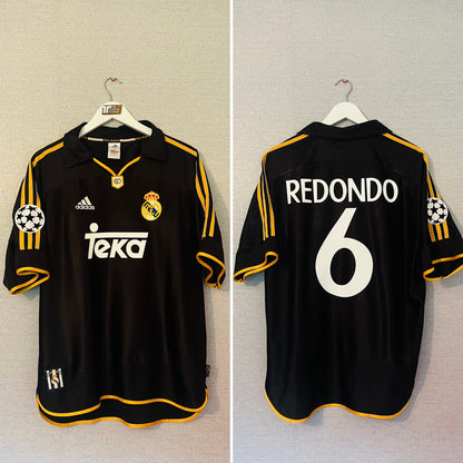 Real Madrid away football shirt 1999/2001 Redondo Large