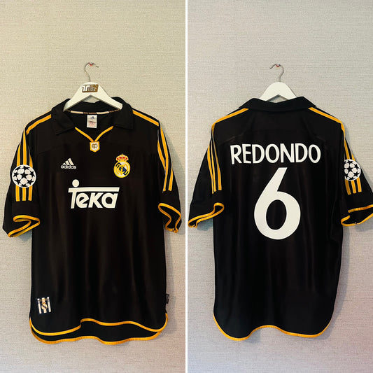 Real Madrid away football shirt 1999/2001 Redondo Large