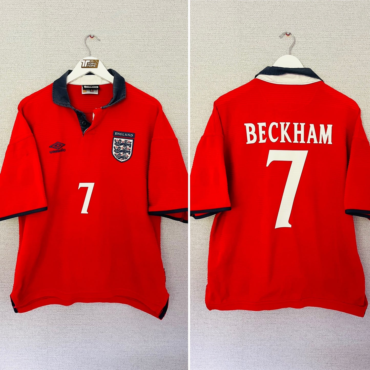 England away football shirt 1999/2001 Beckham Large