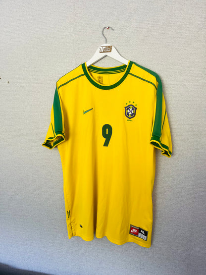 Brazil home football shirt W/C 1998 R9 official re issue XL
