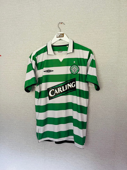 Glasgow Celtic home football shirt 2004/05 Juninho Medium