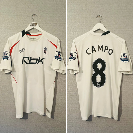 Bolton Wanderers home football shirt 2007/08 Campo Medium