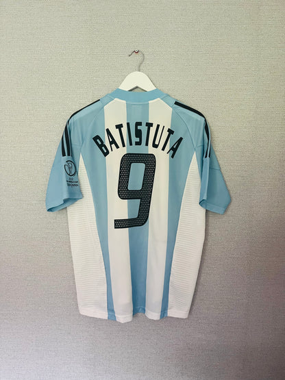 Argentina home football shirt     W/C 2002 Batistuta Large