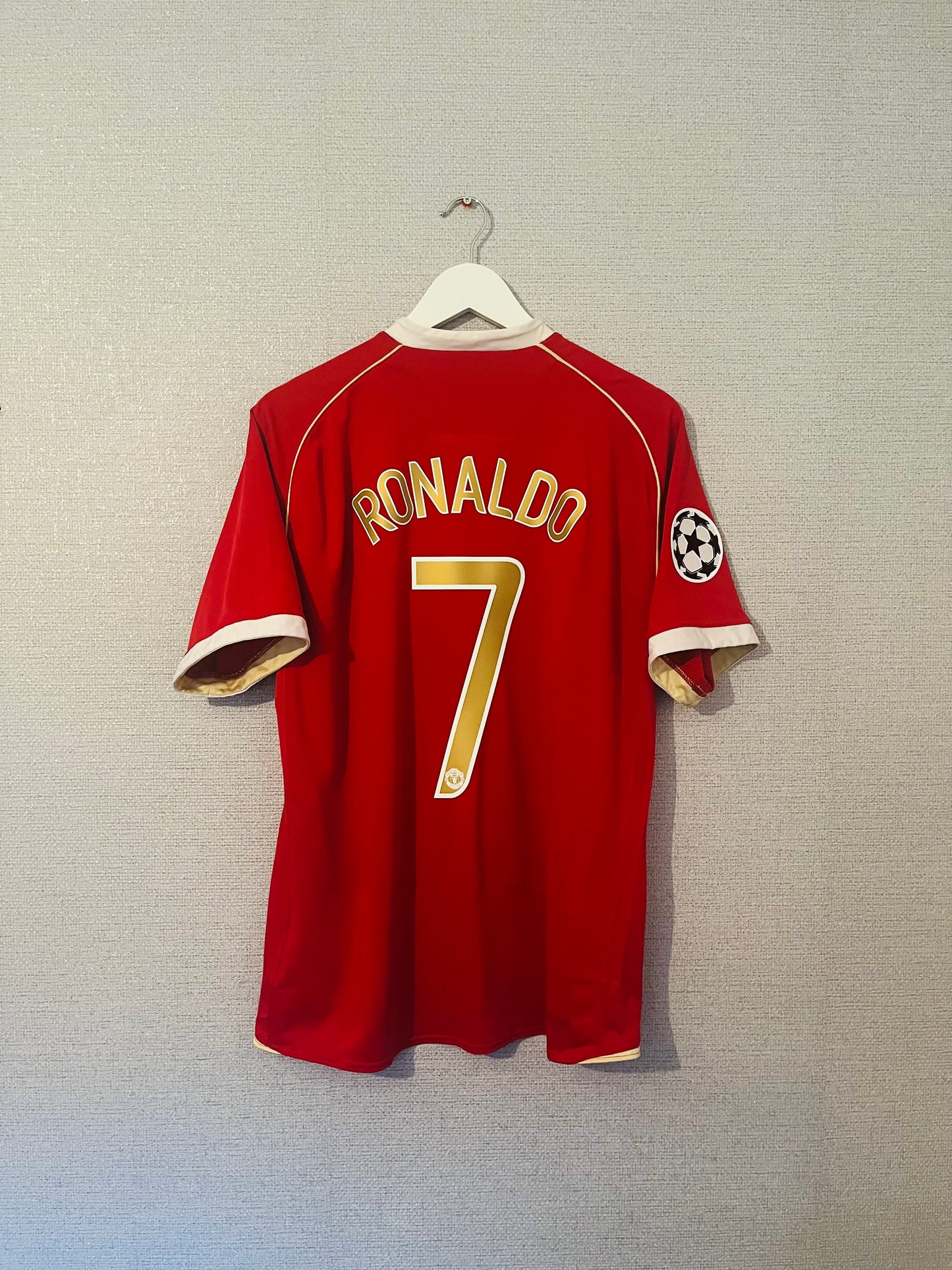 Manchester United home football shirt 2006/07 CR7 Large